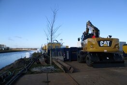 Werkzaamheden aan Saturnus IBF terrein Heerenveen